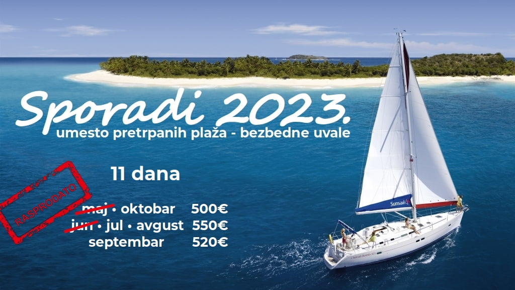 Jedrenje Grčka ostrva Sporadi 2023 - ponude