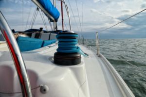 Jedrilica Beneteau Cyclades 43,4 paluba - pogled na pramac